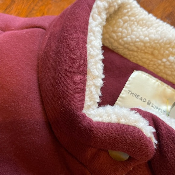 Thread & Supply Vest | Burgundy | Size: L - Picture 4 of 6